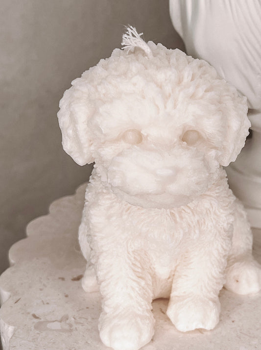 Puppy Sculptured Candle